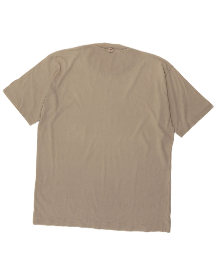 Murphy & Nye Herre Sailmakers Grafisk T-Shirt Top XL Beige Bomuld