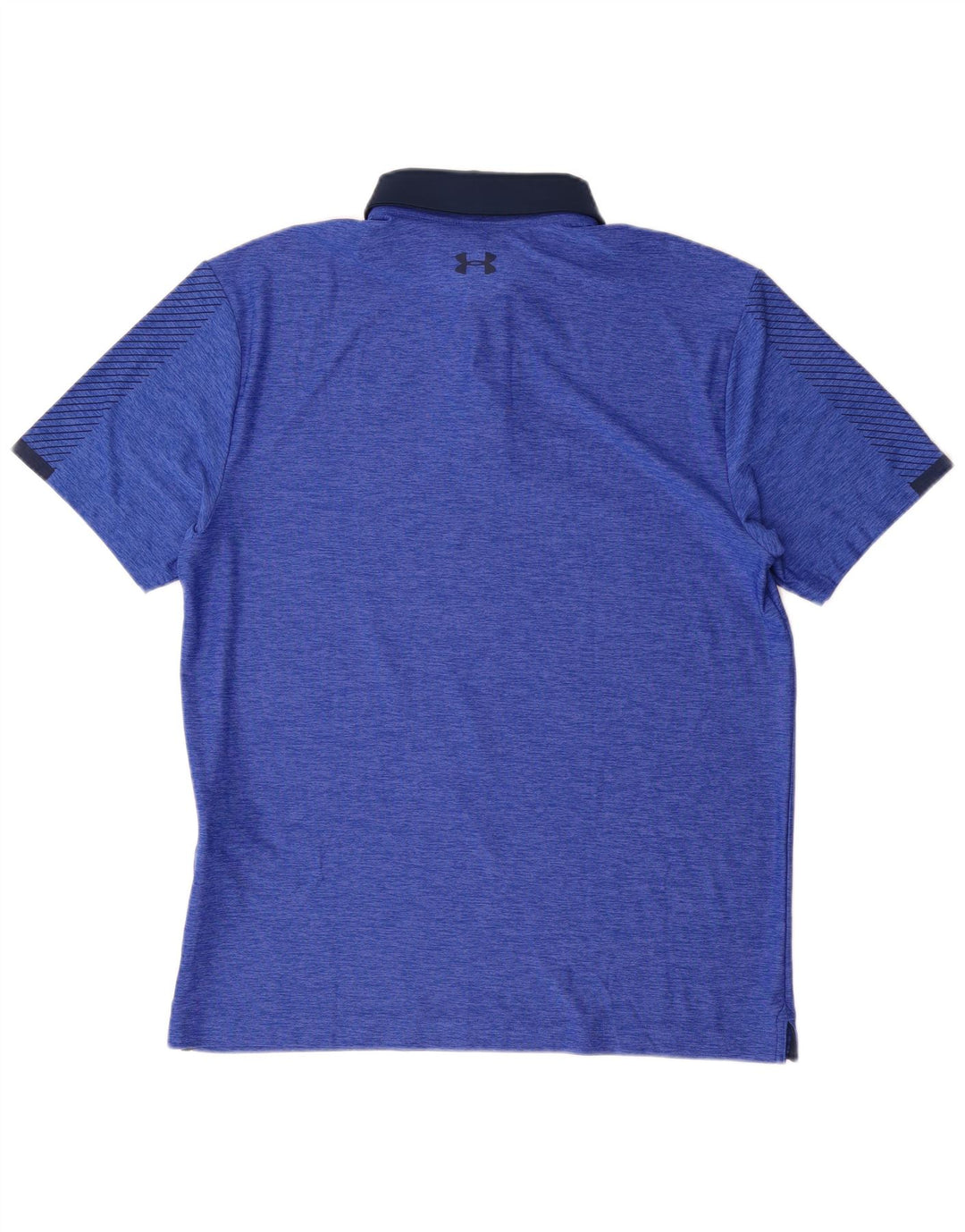Under Armour Herre Heat Gear Polo Shirt Medium Blue Colourblock Polyester