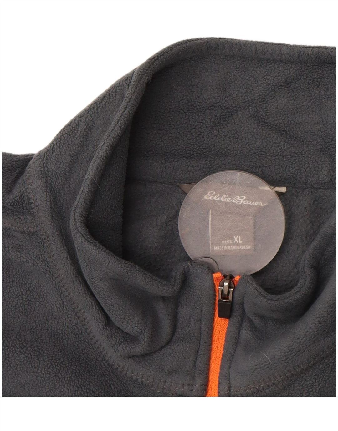 Eddie Bauer Fleece Jumper med lynlås til mænd XL Grå Polyester