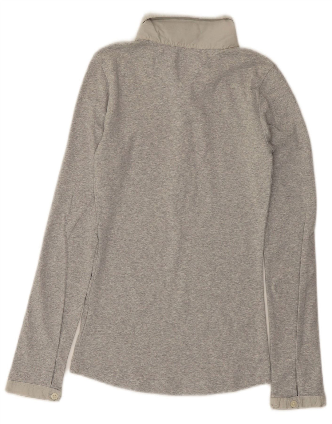 TOMMY HILFIGER Langærmet polotrøje til kvinder UK 8 Lille Grå