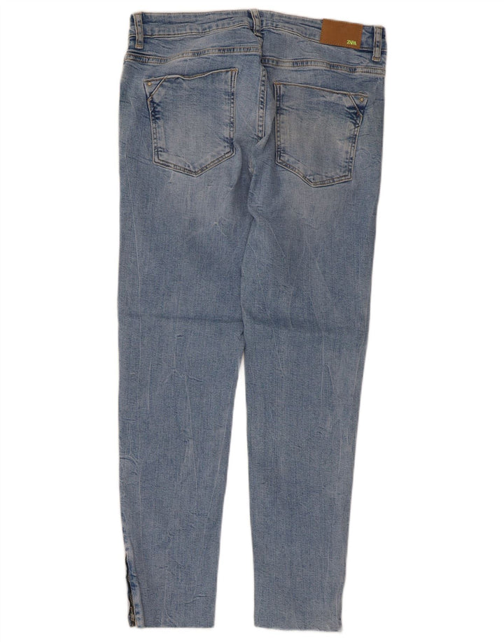 Zara Dame Slim Jeans EU 40 Medium W30 L26 Blå