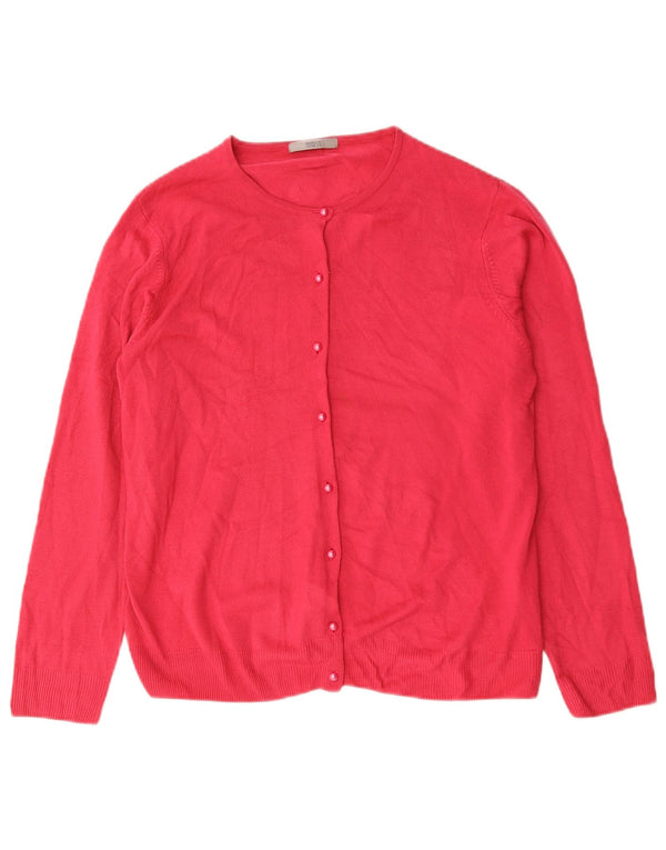 Marks & Spencer Dame Cardigan Sweater UK 18 XL Pink Akryl