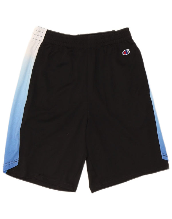 Champion Boys Graphic Sport Shorts 11-12 Years Large Black Colourblock