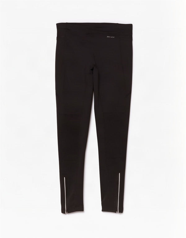 Nike Dame Dri Fit Leggings UK 10 Small Black