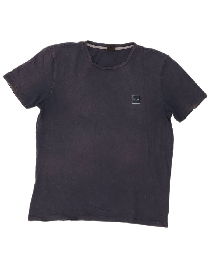 Hugo Boss Herre T-Shirt Top Stor Marineblå