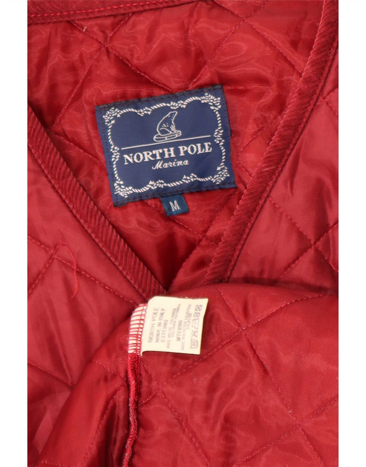 North Pole Herre Quiltet Gilet UK 38 Medium Rød Nylon