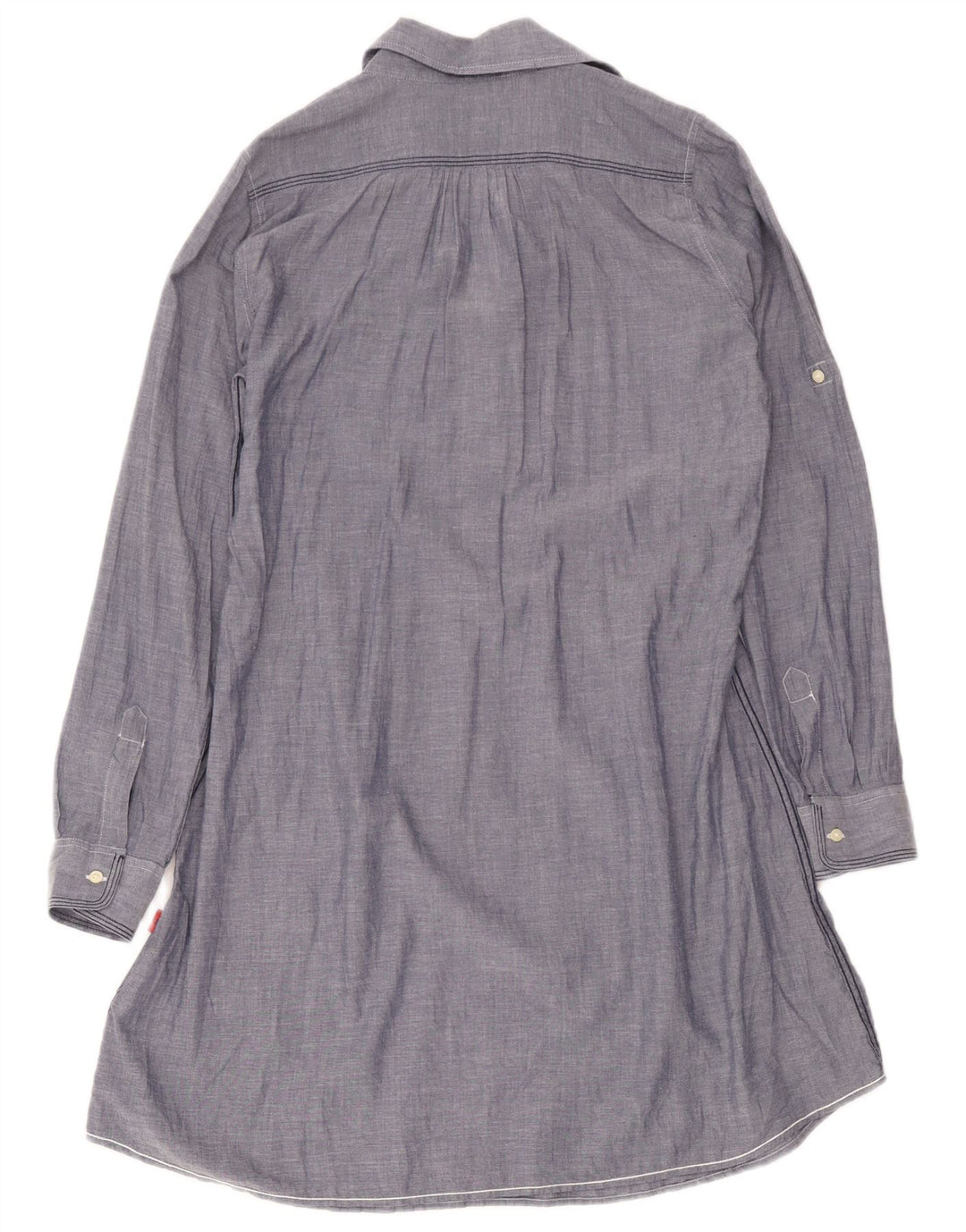 Kappa Dame Pullover Shirt Dress UK 14 Medium Blue Cotton