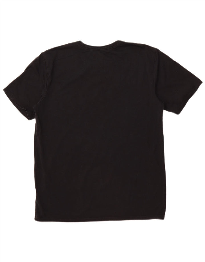 NIKE Mens Athletic Cut Graphic T-Shirt Top Medium Black