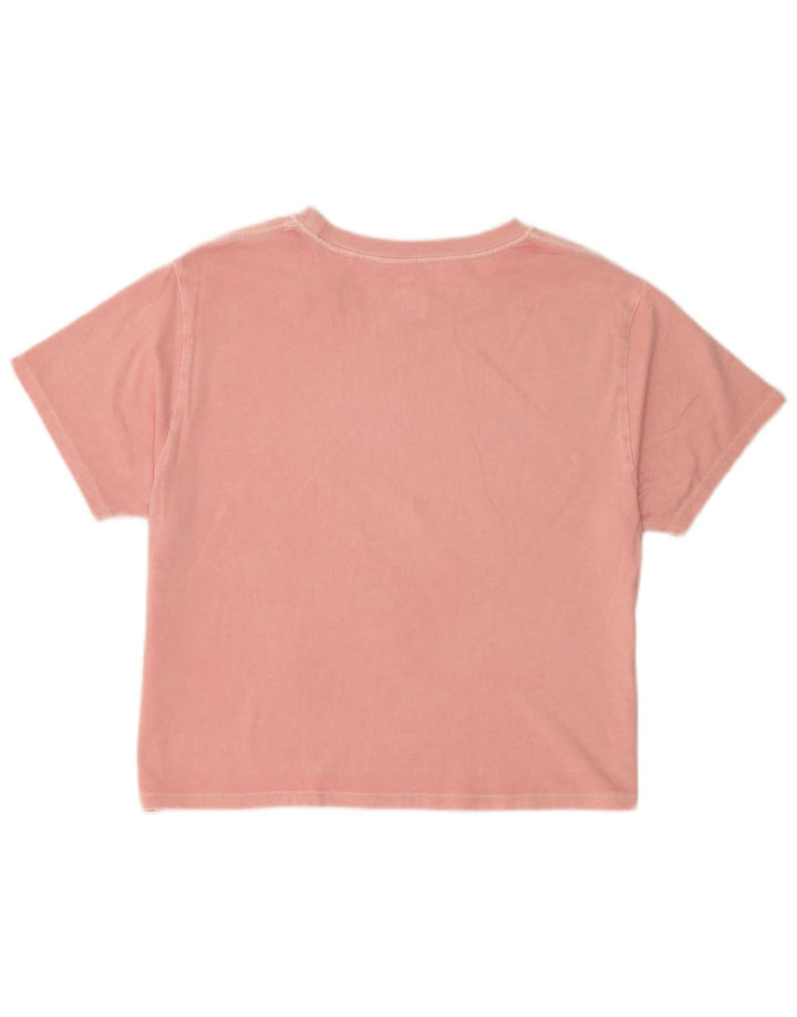 Levi's Dame Oversized grafisk T-shirt Top UK 10 Small Pink