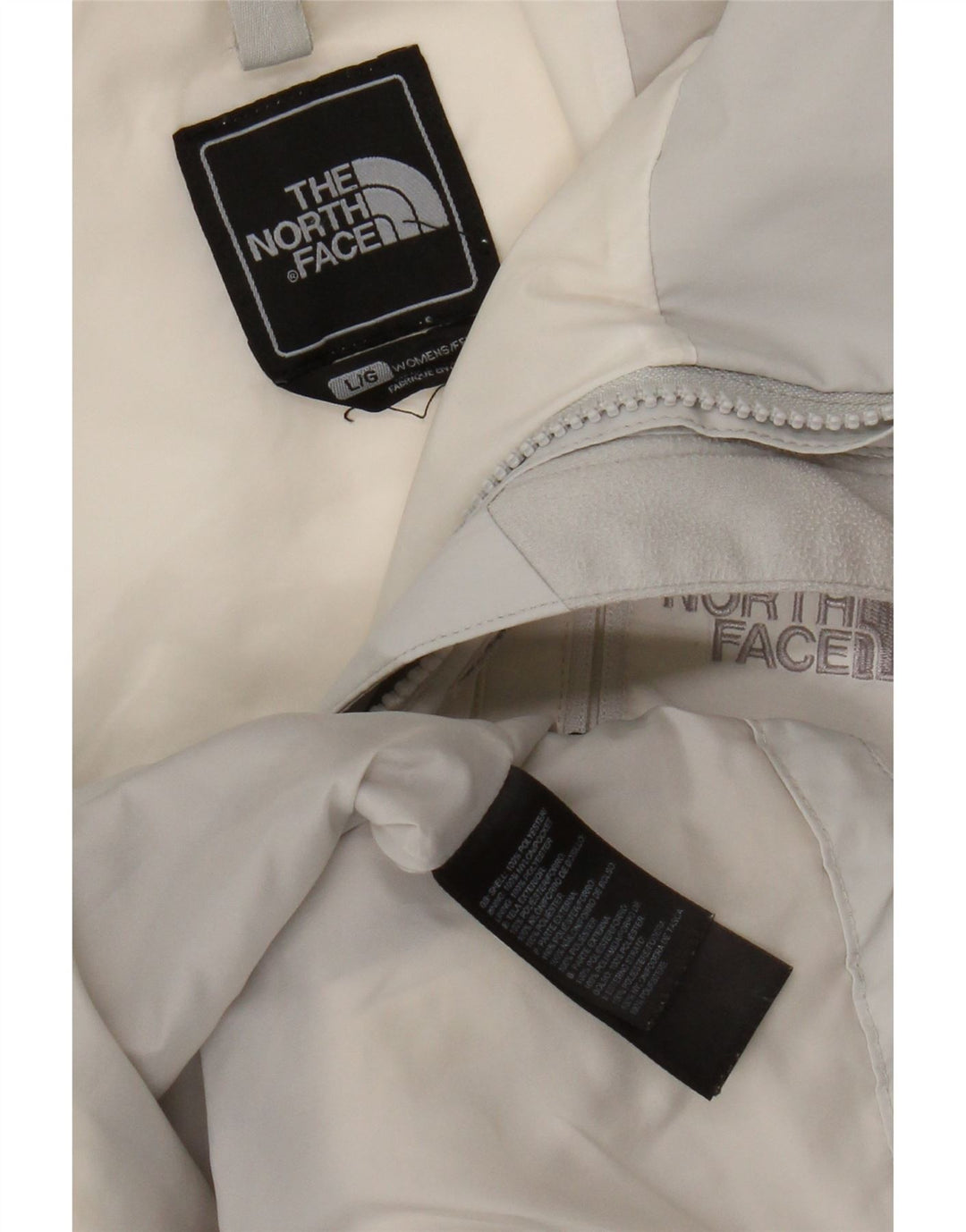 The North Face Regnjakke til kvinder UK 16 Large White Colourblock Polyester