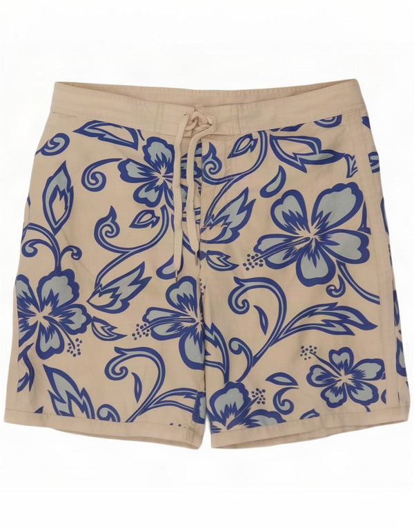 Sundek Badeshorts til mænd Medium Off White Floral Polyester