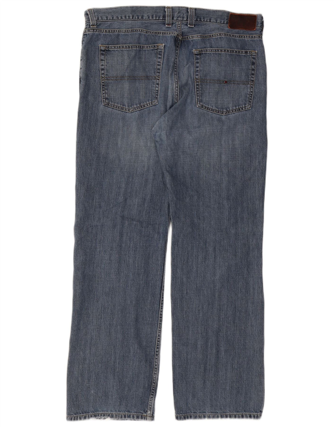 TOMMY HILFIGER Straight jeans til mænd W38 L32 blå bomuld