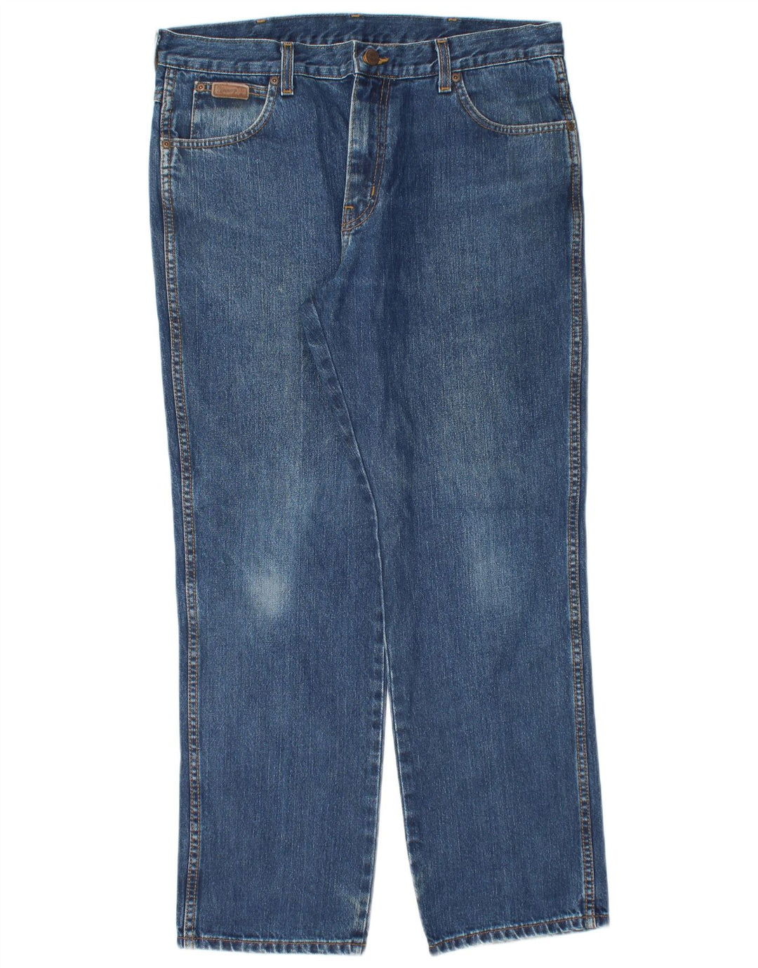 WRANGLER Herre Texas Straight Jeans W36 L30 Blå Bomuld