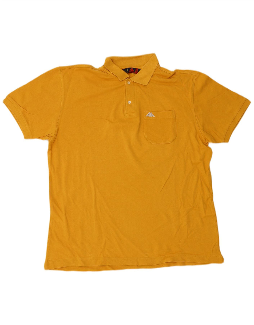 Kappa herre poloshirt 2XL gul bomuld