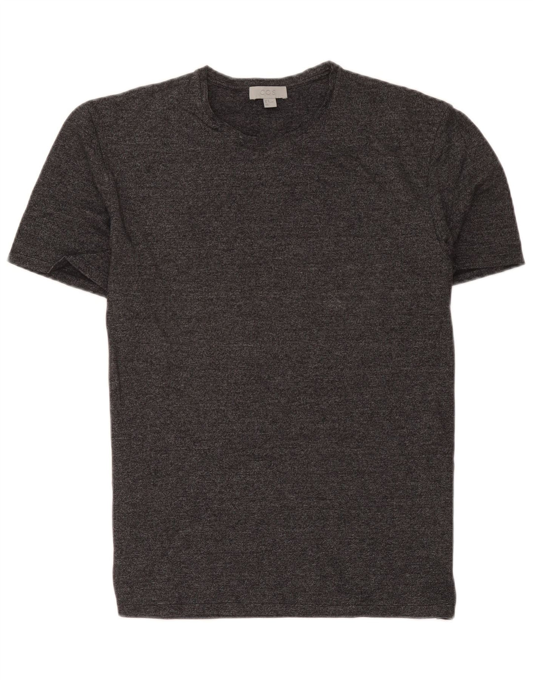 Cos Herre T-shirt Top Medium Grey Flecked Bomuld