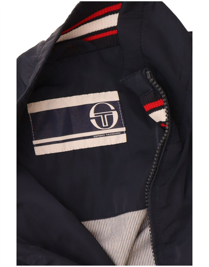 SERGIO TACCHINI Bomberjakke til mænd IT 48 Mellem marineblå polyester