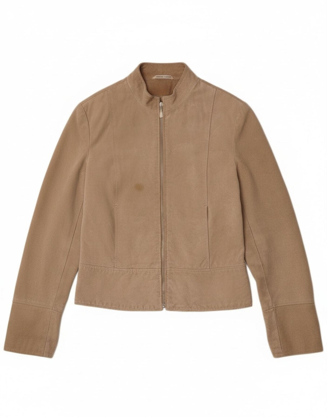 Privilegi Dame Ruskindsjakke IT 42 Medium Beige Læder