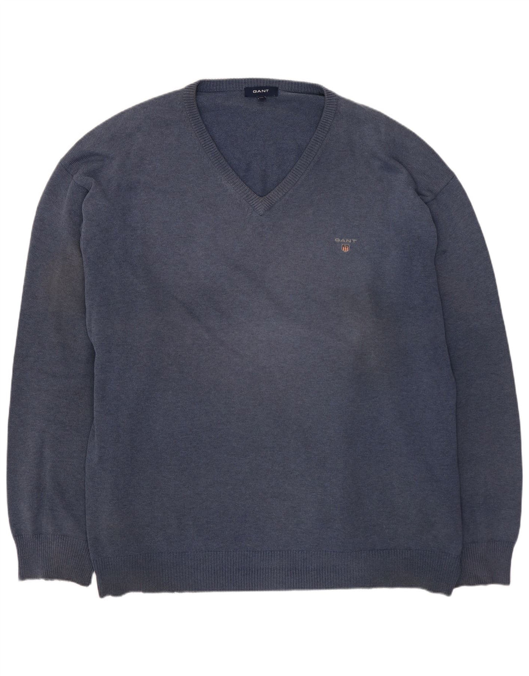 GANT Herre V-hals sweater 4XL marineblå bomuld