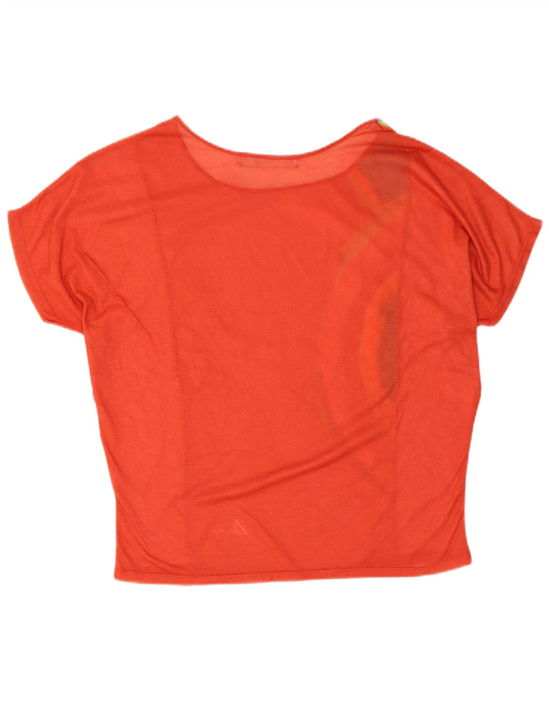 Desigual Dame Grafisk T-Shirt Top UK 14 Medium Rød Geometrisk