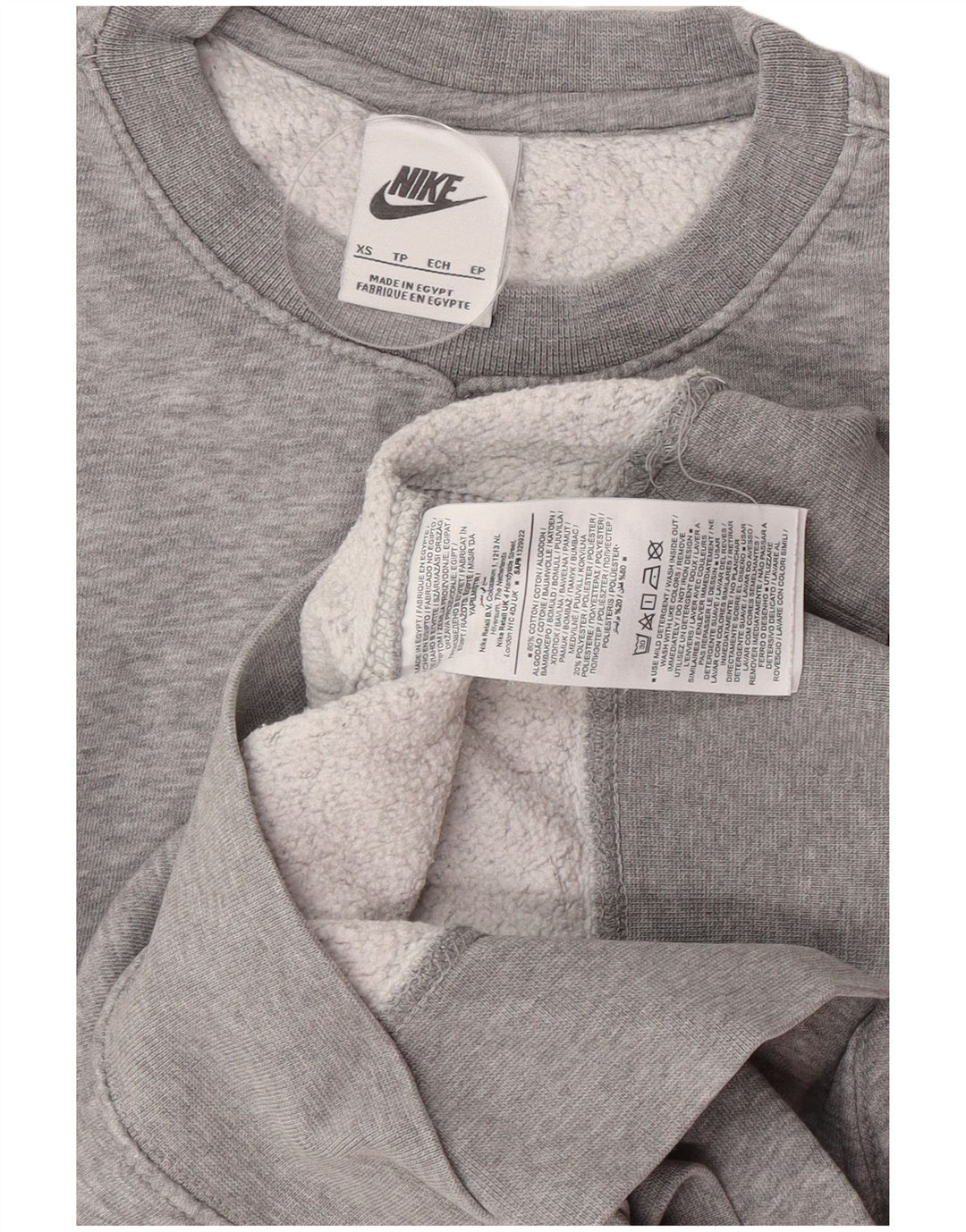 Nike Sweatshirt til mænd XS Grå bomuld