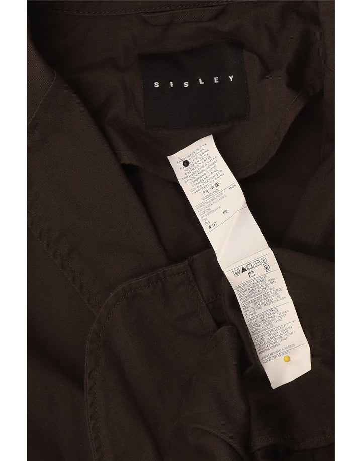 Sisley Herre 2-knaps blazerjakke IT 48 Medium brun bomuld
