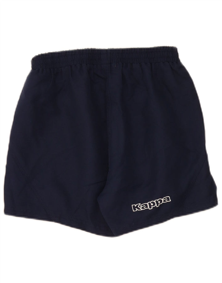 Kappa grafiske sportsshorts til kvinder, små marineblå polyester