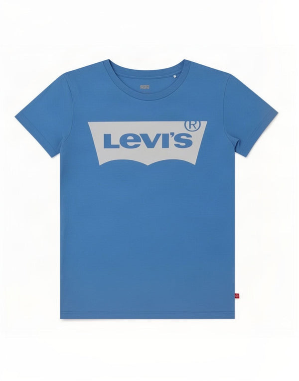 Levi's Womens Graphic T-Shirt Top UK 6 XS Blue