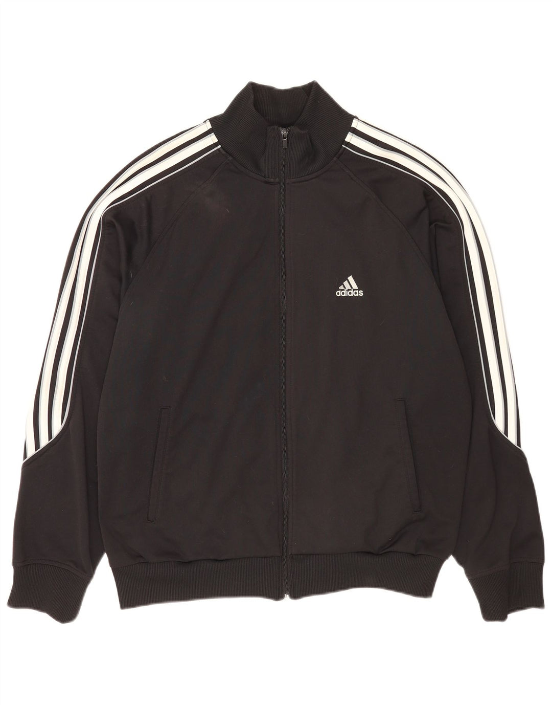 Adidas Træningsdragt til mænd Topjakke UK 44/46 Stor sort polyester