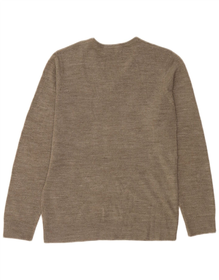 Marks & Spencer Herre V-hals sweater Small Beige Flecked Acryl