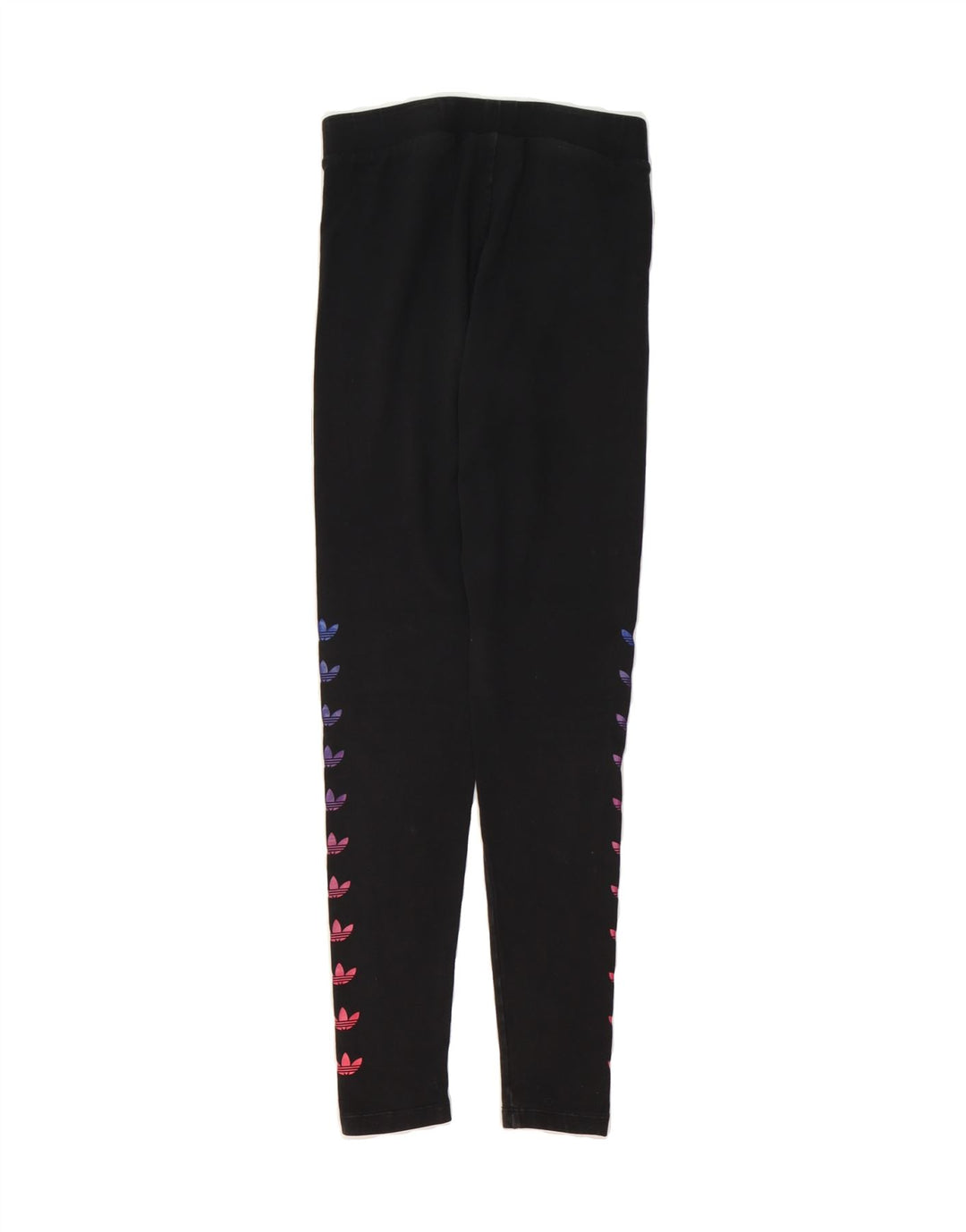ADIDAS Womens Graphic Leggings UK 8 Small  Black Cotton Vintage Adidas and Second-Hand Adidas from Messina Hembry 