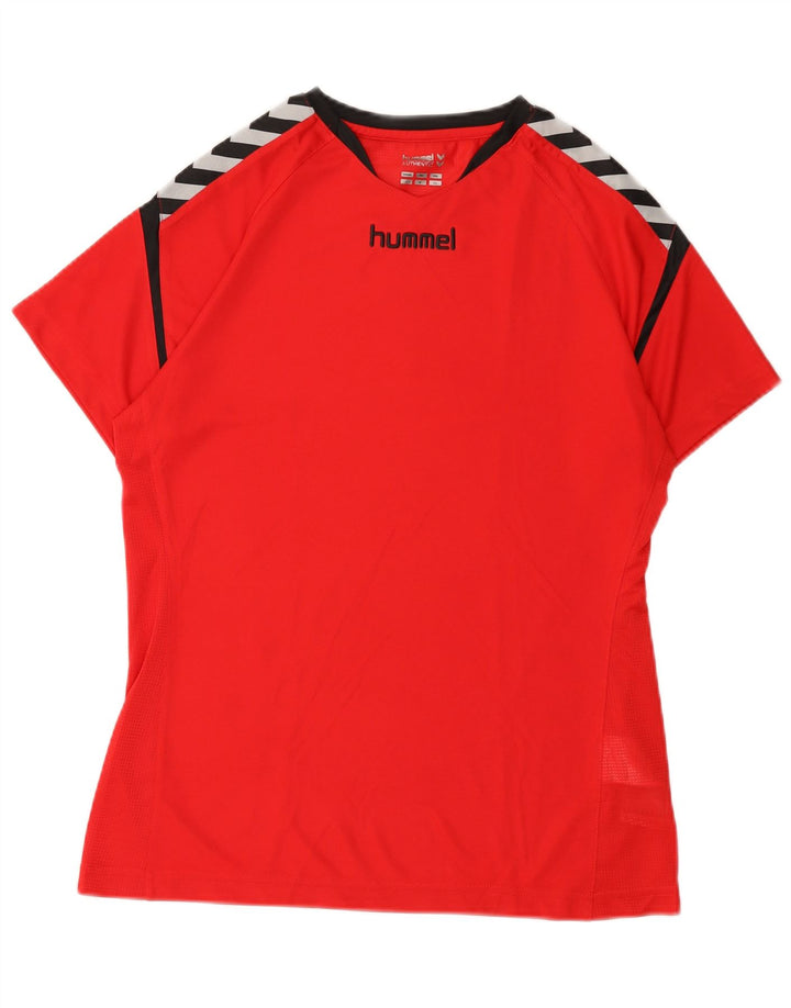 Hummel Herre Grafisk T-Shirt Top Stor Rød Polyester