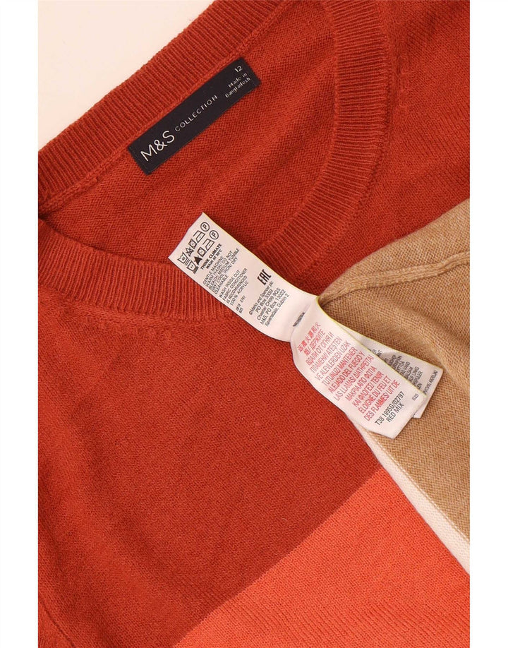Marks & Spencer Dame sweater med rund hals DK 12 Medium Flerfarvet
