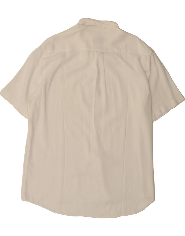 HUGO BOSS Mens Short Sleeve Shirt XL White Vintage Hugo Boss and Second-Hand Hugo Boss from Messina Hembry 