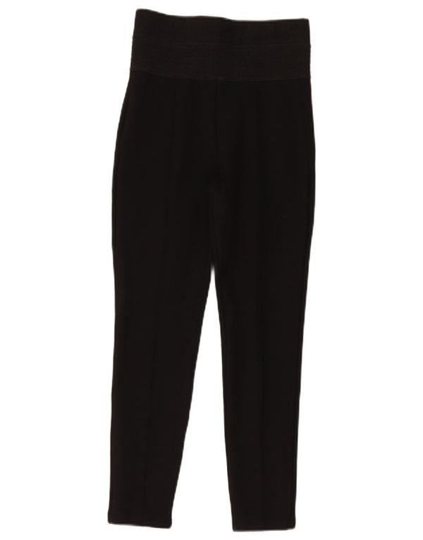 Zara Womens Crop Leggings UK 8 Small Black
