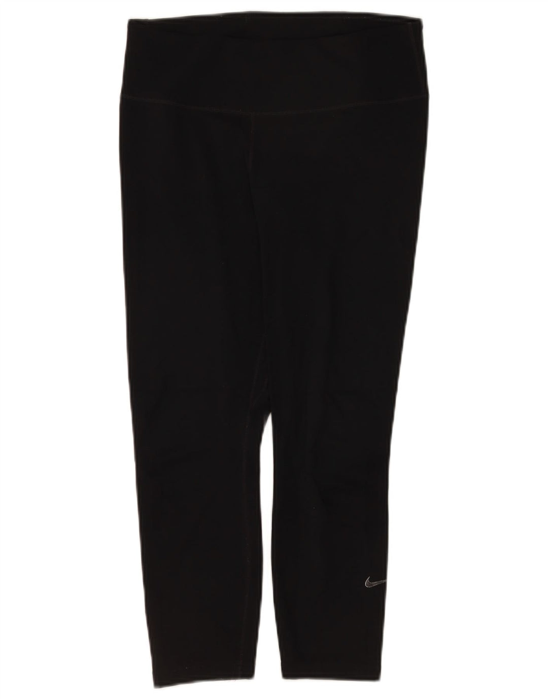 Nike Dame Dri Fit Capri Leggings UK 12 Medium Sort Polyester