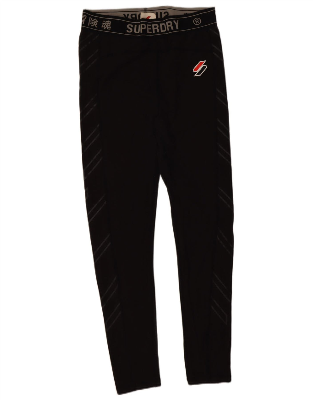 Superdry Grafiske Leggings til kvinder UK 16 Stor sort polyamid