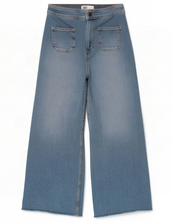 Zara Womens The Marine High Rise Straight Jeans EU 36 XS W26 L28 Blå