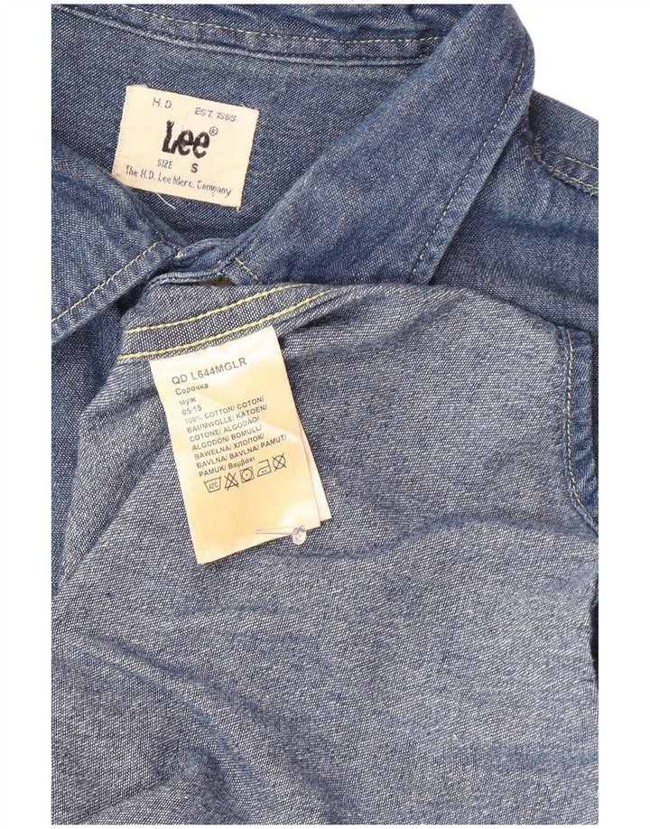 Lee Herre denimskjorte lille blå bomuld