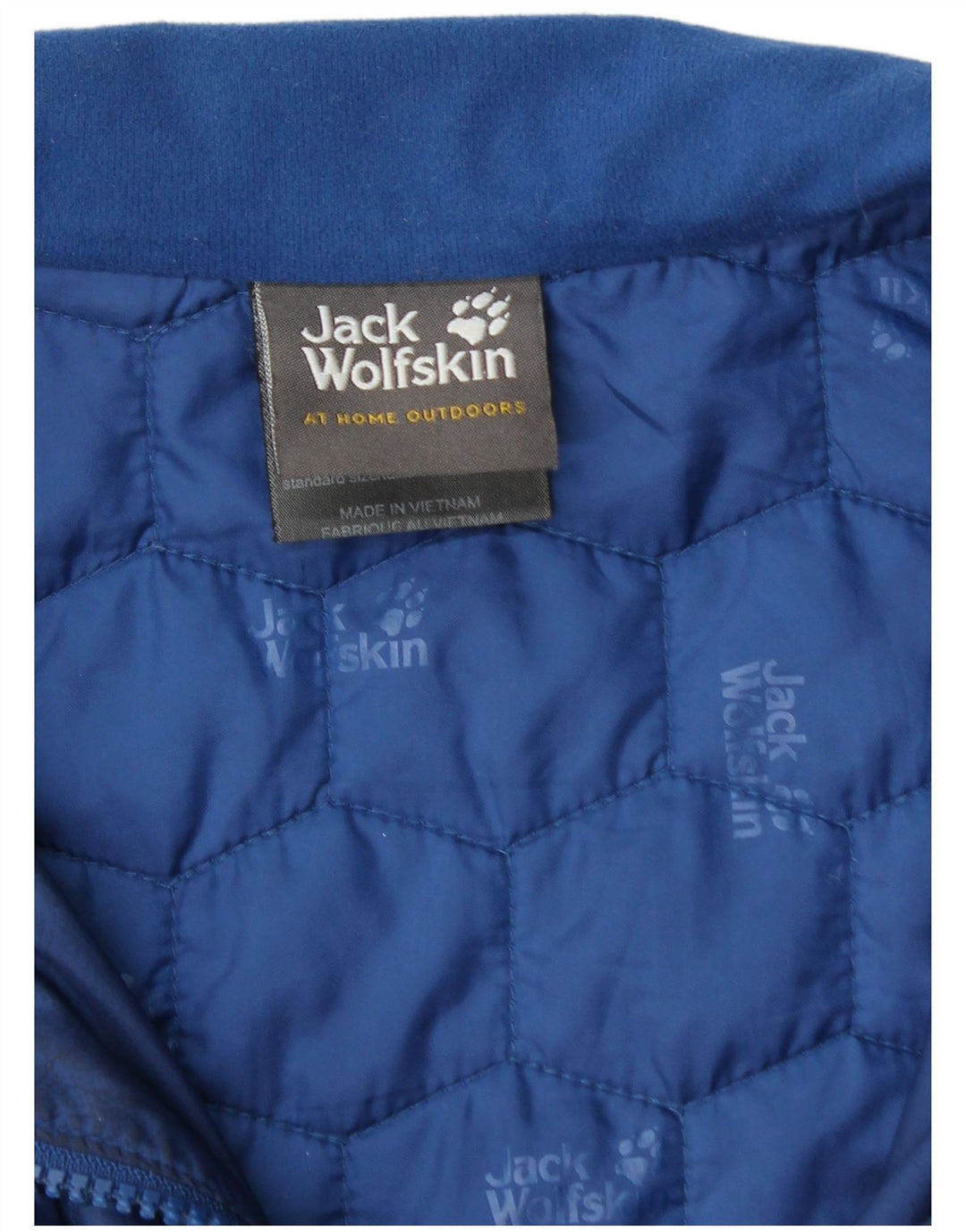 JACK WOLFSKIN Herre quiltet jakke UK 40/42 Large Blue Polyester