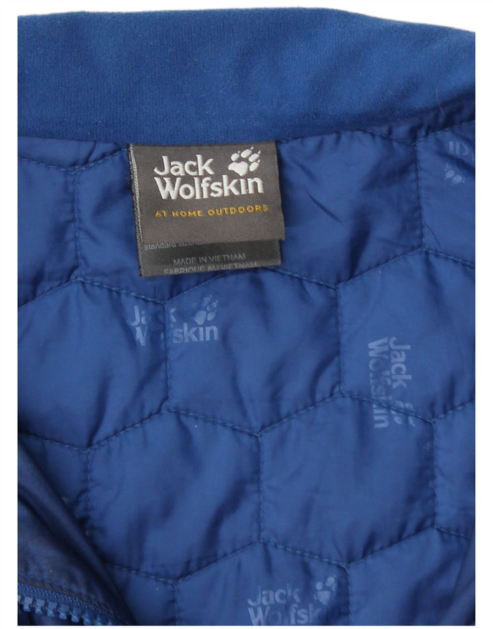 JACK WOLFSKIN Herre quiltet jakke UK 40/42 Large Blue Polyester