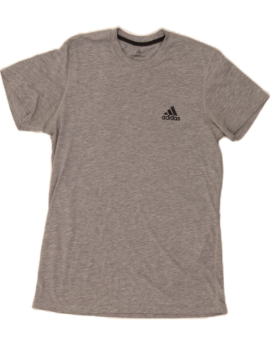ADIDAS Mens Climalite T-Shirt Top Large Grey Flecked Vintage Adidas and Second-Hand Adidas from Messina Hembry 