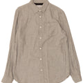 JACK & JONES Mens Slim Fit Shirt Medium Grey Cotton