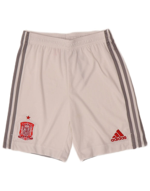 Adidas Boys Aeroready Graphic Sports Shorts 13-14 år Hvid polyester