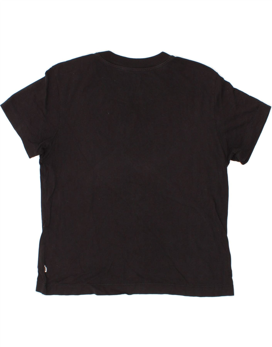 VANS Womens Crop T-Shirt Top UK 14 Medium Black Cotton Vintage Vans and Second-Hand Vans from Messina Hembry 