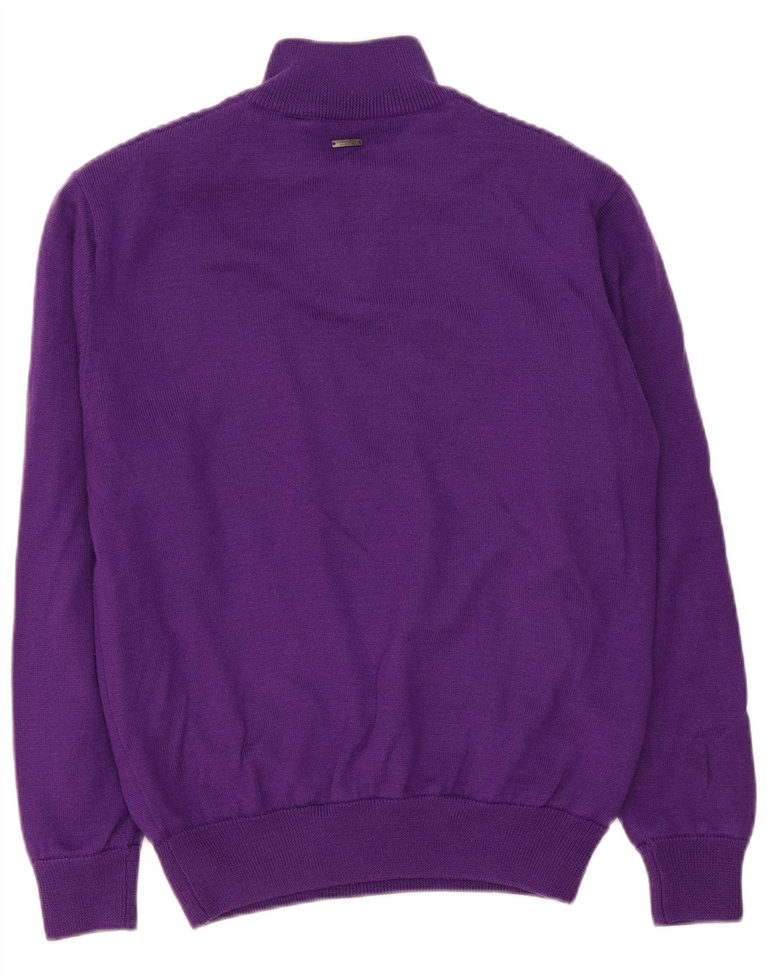 Kartel Herre Zip Neck Jumper Sweater Stor Lilla Uld