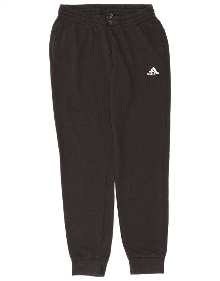 ADIDAS grafiske træningsdragtbukser til kvinder, joggere UK 12/14 Medium Black