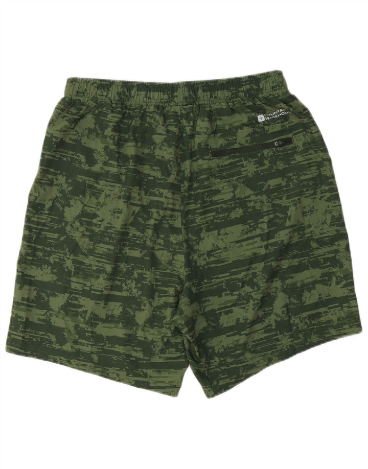 Mountain Warehouse Herre Sportshorts Medium Grøn Camouflage Polyester