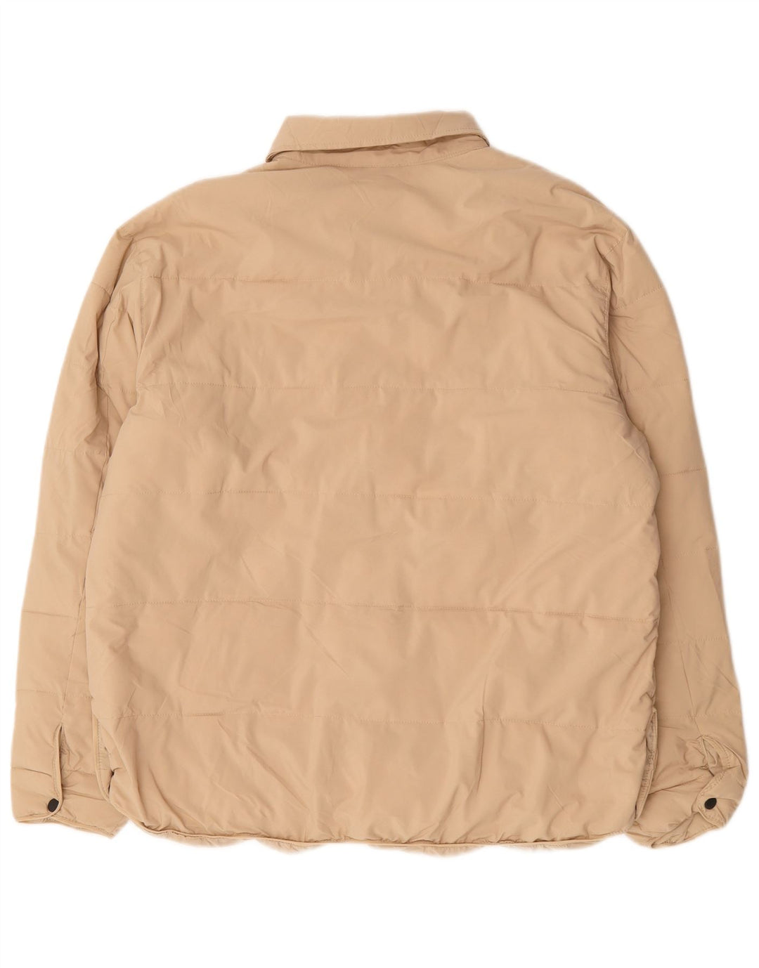 Zara Polstret Herrejakke UK 40 Stor Beige Polyester