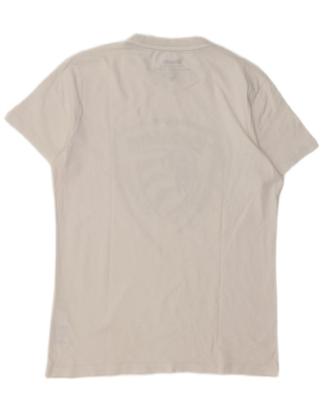 BLAUER Drenge Grafisk T-Shirt Top 13-14 År Hvid Bomuld
