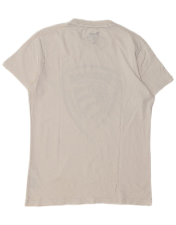 BLAUER Drenge Grafisk T-Shirt Top 13-14 År Hvid Bomuld